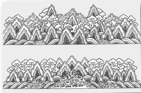 Uulan khee - mountain pattern
