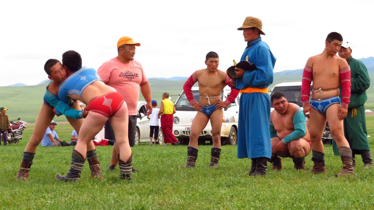 La lutte mongole