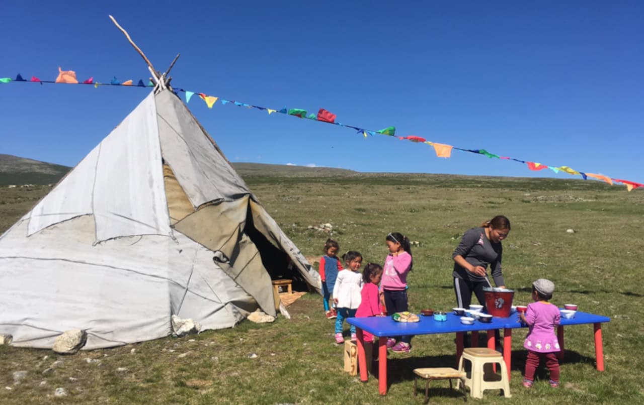 L’école maternelle chez les Tsaatans