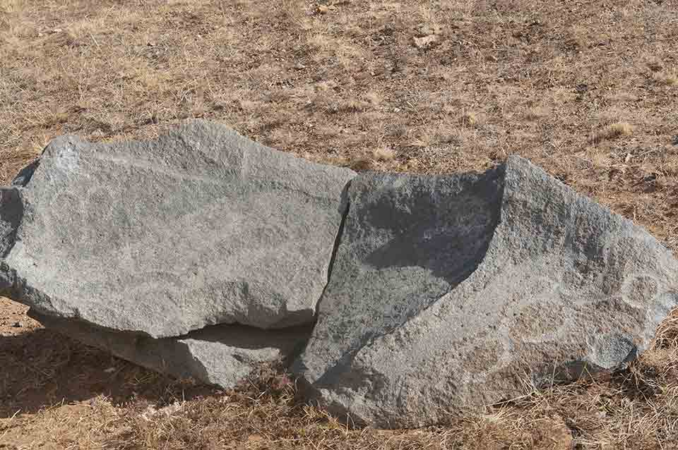 Broken deerstone