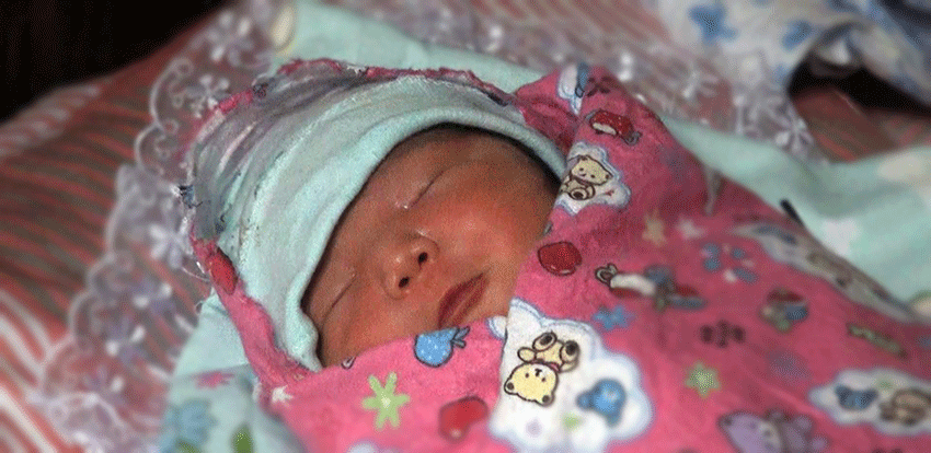 64 bébés du Nouvel An en Mongolie