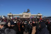 Les Mongols manifestent pacifiquemet contre la corruption
